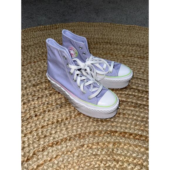 Converse CTAS Hi Pastel Gradient 2X Lift Platform Women's Sneakers Size 5.5 - Picture 1 of 6